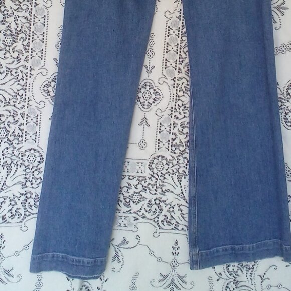 🎀Paige Leenah Wide Leg Exposed Button Fly Jeans in Magda Destructed Wash 29 NWT - Picture 10 of 14